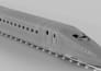 create realistic 3d train, locomotive, railcar rendering and printable stl model